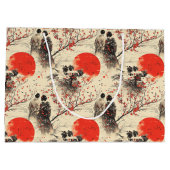 Romantisch Sakura Kimono Koppelpatroon (3) Groot Cadeauzakje (Achterkant)
