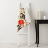 Romantisch Sakura Kimono Koppelpatroon (3) Sherpa Deken (In situ)