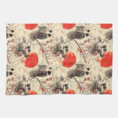 Romantisch Sakura Kimono Koppelpatroon (3) Theedoek (Horizontaal)