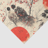 Romantisch Sakura Kimono Koppelpatroon (3) Tissuepapier (Detail)