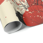 Romantisch Sakura Kimono Koppelpatroon (4) Cadeaupapier (Rol Hoek)