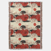 Romantisch Sakura Kimono Koppelpatroon (4) Deken (Voorkant Verticaal)