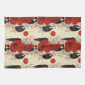 Romantisch Sakura Kimono Koppelpatroon (4) Theedoek (Horizontaal)