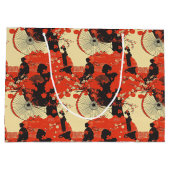 Romantisch Sakura Kimono Koppelpatroon (5) Groot Cadeauzakje (Achterkant)