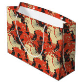 Romantisch Sakura Kimono Koppelpatroon (5) Groot Cadeauzakje (Achterkant Gekanteld)