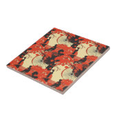 Romantisch Sakura Kimono Koppelpatroon (5) Tegeltje (Zijkant)