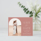 Romantisch Save the Date Announcement Briefkaart (Staand voorkant)