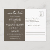 Romantisch Save the Date Kaart met foto (Achterkant)