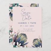 Romantisch Save the Date Uitnodiging (Voorkant / Achterkant)