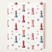 Romantisch Schaak Harten Valentijnsdag Planner (Achterkant)