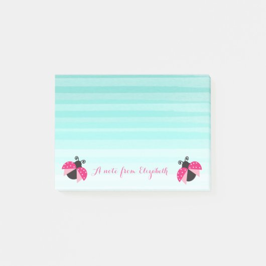 Romantisch Schattig Mooi Stijlvol ,Gestreept,Lieve Post-it® Notes (Voorkant)