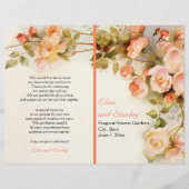  romantisch schilderij van het rozen trouwprogramm (Voorkant)