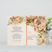 romantisch schilderij van het rozen trouwprogramm (Staand voorkant)