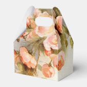 romantisch schilderij van rozen bruiloft bedankdoosjes (Achterkant)