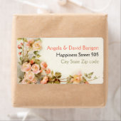 romantisch schilderij van rozen bruiloft etiket (Insitu)