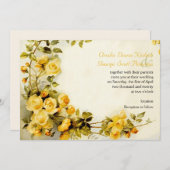  romantisch schilderij van rozen bruiloft kaart (Voorkant / Achterkant)