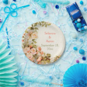  romantisch schilderij van rozen bruiloft papieren bordje (Feest)