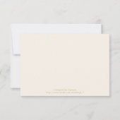  romantisch schilderij van rozen bruiloft RSVP Kaartje (Achterkant)