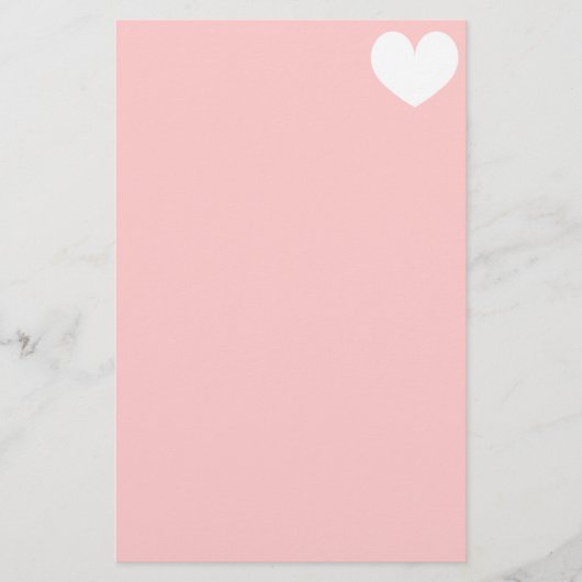 Romantisch schrijfpapier briefpapier | hart monogr (Voorkant)