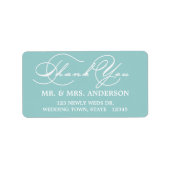 ROMANTISCH SCRIPT | BEDANKT DOOR HET LABEL VAN HET (Voorkant)