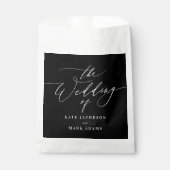 Romantisch Script Bewerkbare Kleur Trouwvoorkeur T Bedankzakje (Voorkant)