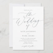 Romantisch script EDITABLE COLOR Wedding Invitatio Bedankkaart (Voorkant)