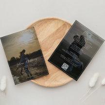 Romantisch Script Foto Bruiloft Alles in één