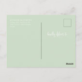 Romantisch script | Kalligrafie Bewaar de datum Briefkaart (Achterkant)