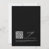 Romantisch script kalligrafie eenvoudig & chic huw kaart (Achterkant)