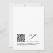 Romantisch Script Kalligrafie Eenvoudige & Chic br Kaart (Achterkant)