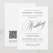 Romantisch Script Kalligrafie Eenvoudige & Chic br Kaart (Voorkant / Achterkant)