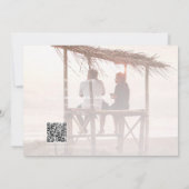 Romantisch Script Kalligrafie Voeg foto toe Huweli Save The Date (Achterkant)