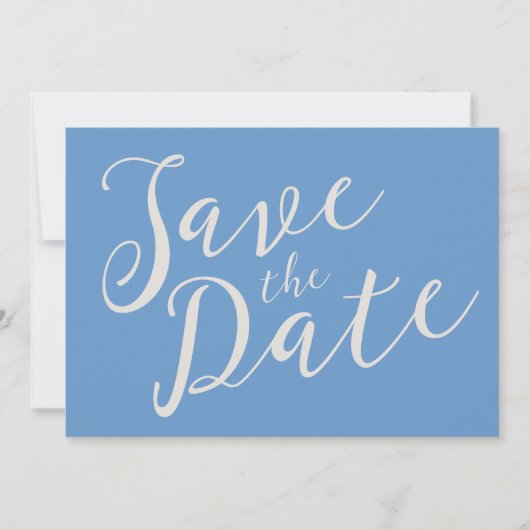 Romantisch Script Wedding Save the Date Briefkaart (Voorkant)