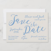 Romantisch Script Wedding Save the Date Kaart (Voorkant)