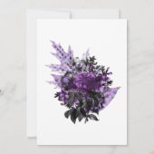 Romantisch Shabby-Chic Gothic Floral Design Kaart (Achterkant)