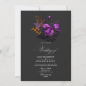 Romantisch Shabby-Chic Gotisch Bloemendesign Kaart (Voorkant)