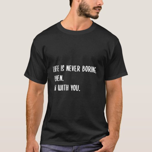 Romantisch Shirt weerspiegelt liefde drukt het lev (Voorkant)
