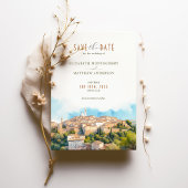 Romantisch Siena, Italië Uitnodiging voor een 'Sav