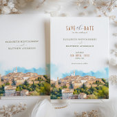 Romantisch Siena, Italië Uitnodiging voor een 'Sav