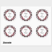 Romantisch Sierlijk Cirkelvormig Frame Ronde Sticker (Vel)