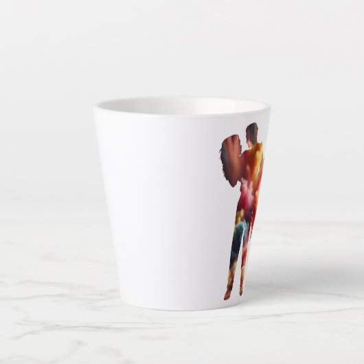 Romantisch silhouet liefde explosie Mok – Vibrant  (Voorkant)