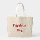 Romantisch silhouet liefhebbend koppel. Valentijns Grote Tote Bag (Achterkant)
