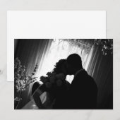 Romantisch silhouet op huwelijksuitnodiging kaart (Voorkant / Achterkant)