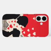 Romantisch silhouet paar cityscape harten Case-Mate iPhone case (Achterkant (horizontaal))