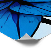 Romantisch silhouet van een echtpaar poster (Hoek)