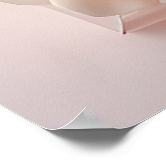 Romantisch silhouet van een echtpaar poster (Hoek)