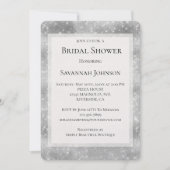 Romantisch Silver Sparkle Glitzy Vrijgezellenfeest Kaart (Voorkant)