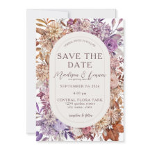 Romantisch Sinaasappel Lavendel Floral