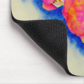 Romantisch sinaasappel roze waterverf orchidee sch muismat (Hoek)