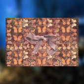 Romantisch Sinaasappel Vlinders en Gouden Handschr Tissuepapier